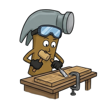 Careful work at the bench