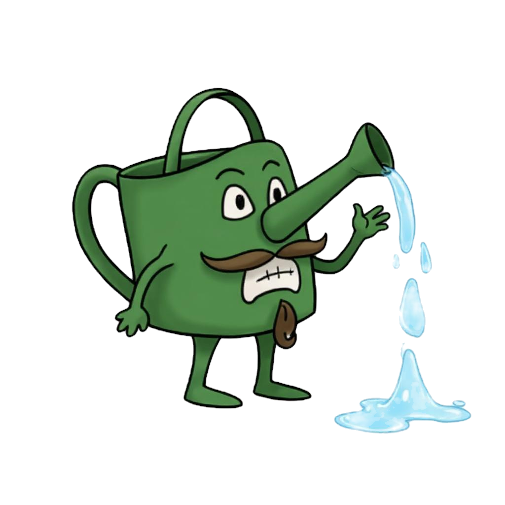 Lorenzo watering — the gritted teeth say everything
